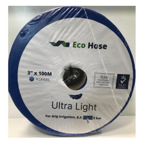 ЛФТ 3" (4 слоя, 1,7 атм.) полиэтиленовый синий Ultra Light / Eco Hose