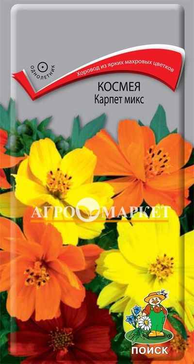 Однолетник Космея Карпет микс ЦВ Поиск 