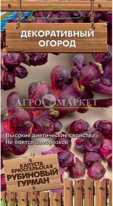 Капуста брюссельская РУБИНОВЫЙ ГУРМАН ЦВ Поиск 