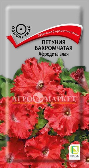 Однолетник Петуния бахромчатая Афродита алая ЦВ Поиск 